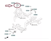 COXIM DO MOTOR HIDRÁULICO LADO DIREITO KIA CERATO 2014 A 2019