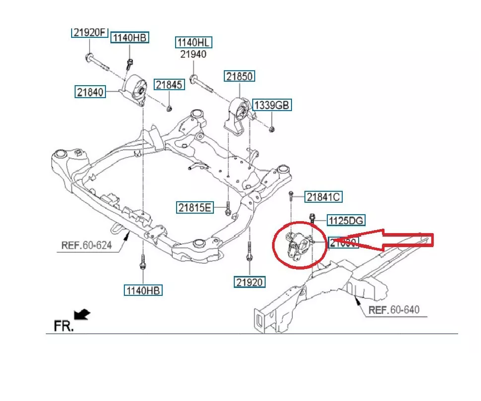 COXIM DO MOTOR DIANTEIRO ESQUERDO KIA CERATO 1.6/2.0 2009 A 2013