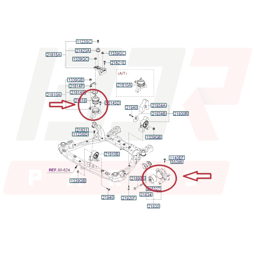 KIT COXINS DO MOTOR ORIGINAL HYUNDAI AZERA 2009 A 2011