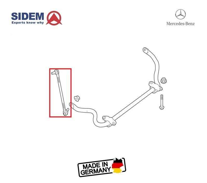 BIELETA DA BARRA ESTABILIZADORA DIANTEIRA DIREITA MERCEDES C300 W204 2008 A 2014