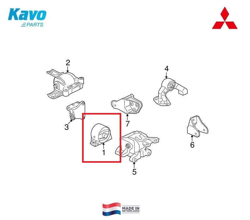 COXIM DO MOTOR FRONTAL MITSUBISHI ASX 1.8/2.0 2009 A 2019