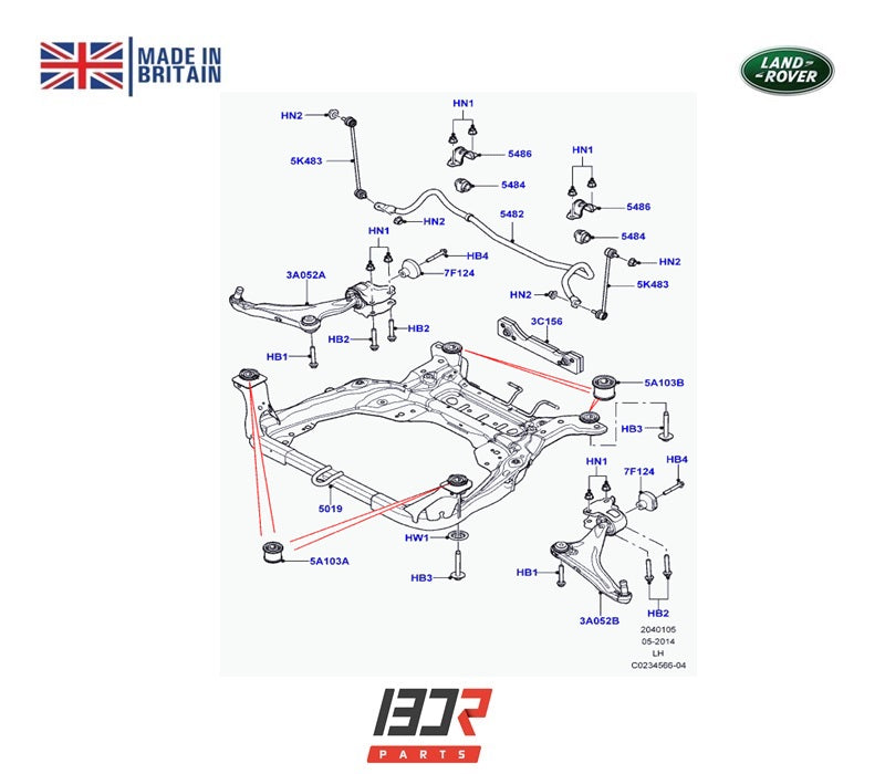 Bandeja Dianteira Lado Esquerdo Range Rover Evoque 2011 a 2023